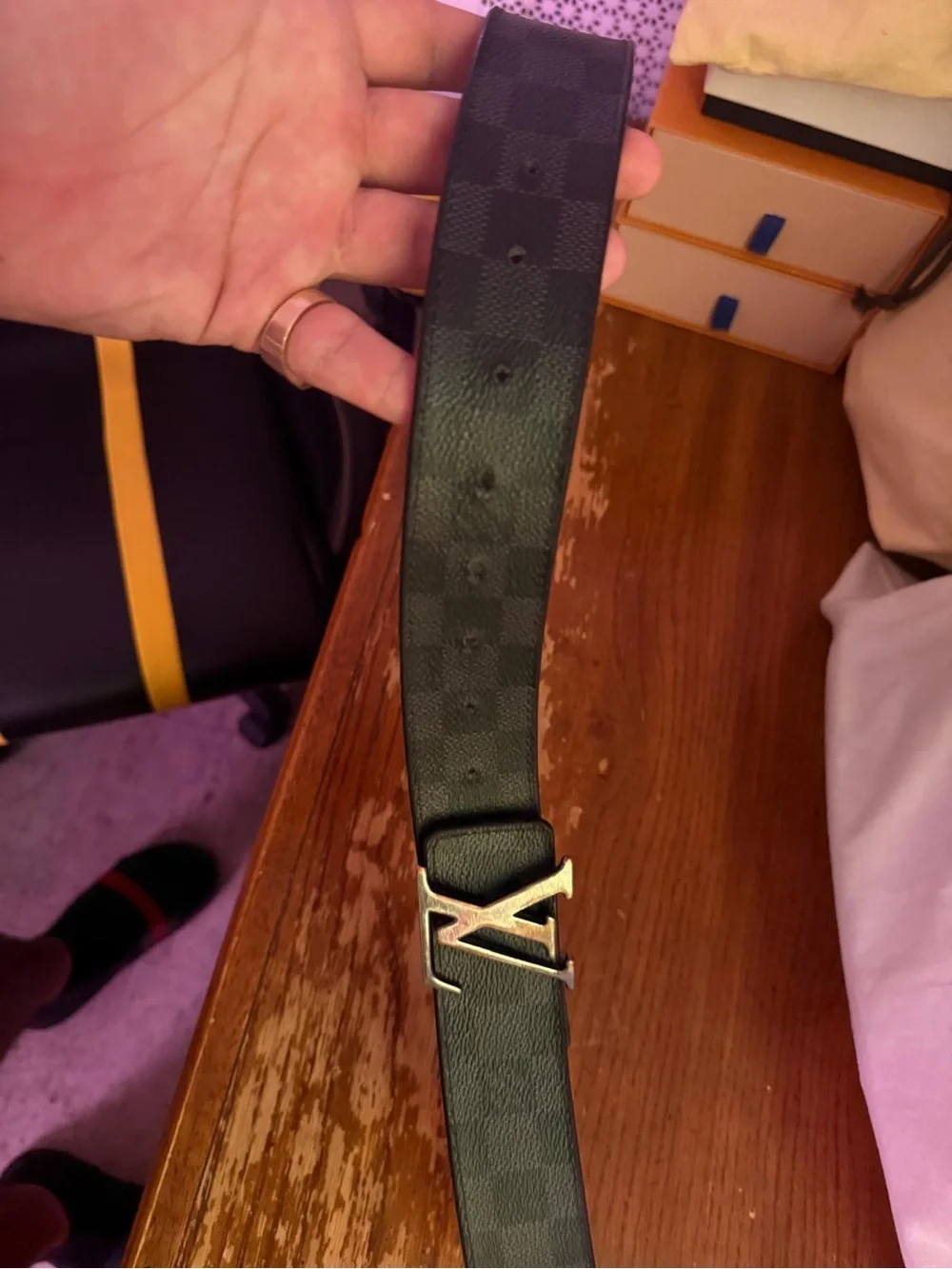 Louis Vuitton belt has